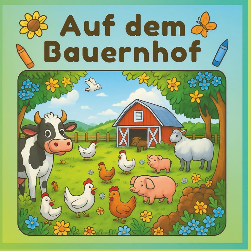 Auf dem Bauernhof / Malbuch für Kinder: Mehr als 35 Motive zum Ausmalen