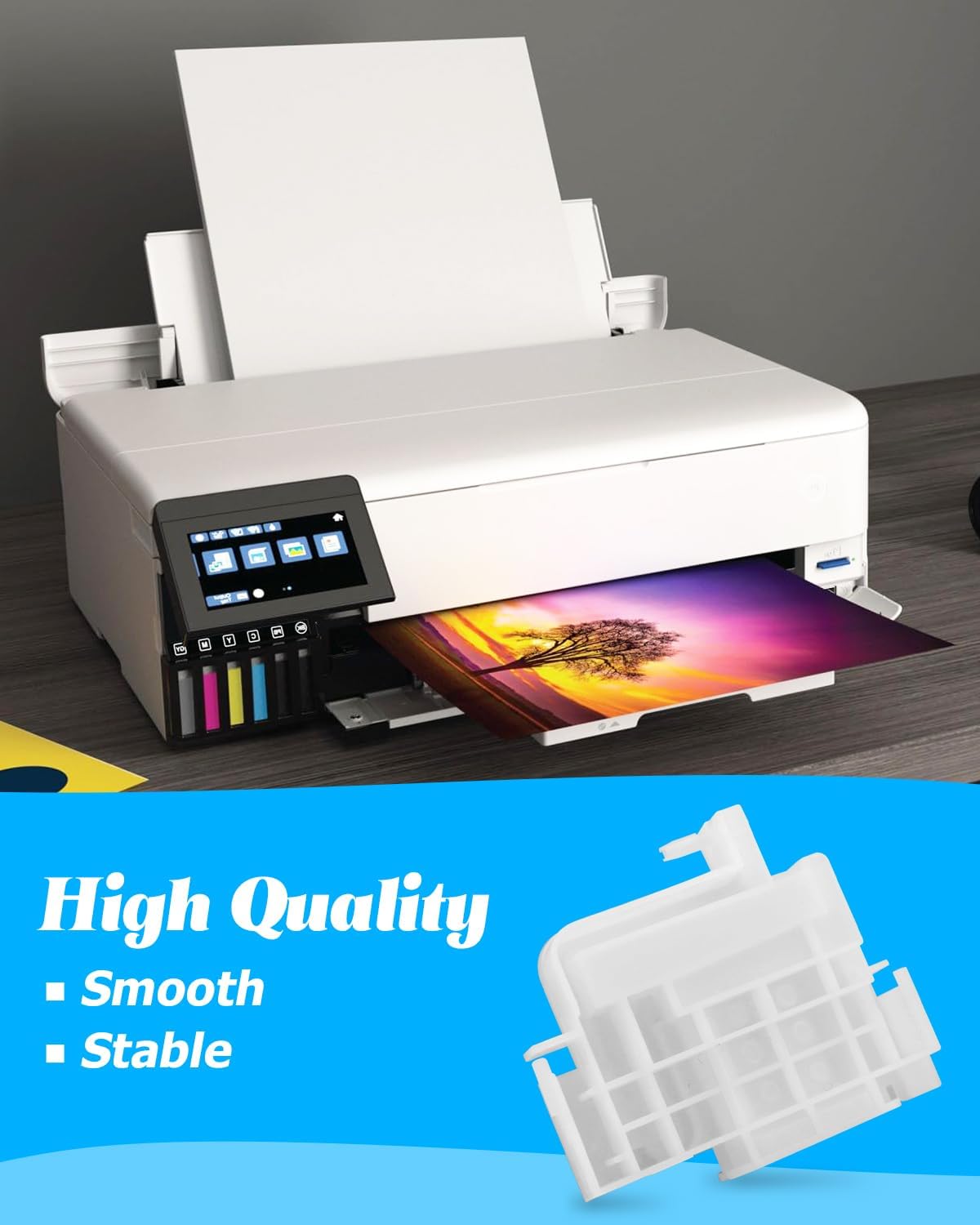 4 PCS Printer Ink Damper Fit for E-pson ET-8550 ET-8500 L8050 L18050 L8058 L18050 L8160 L8180 L8188 Printer