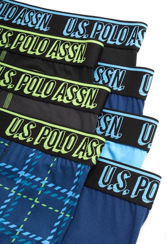 U.S. Polo Assn. Mens Boxer Briefs - 7/14 Pack Super Soft Mens Underwear - Moisture Wicking Performance Boxers for Men (S-XL)3