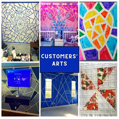 DOAY 4 Pack Blue Painters Tape - Masking Tape 0.25