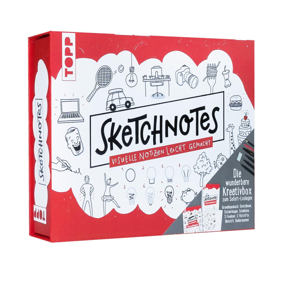 Sketchnotes Kreativbox coffret de dessin créatif pour organiser vos idées