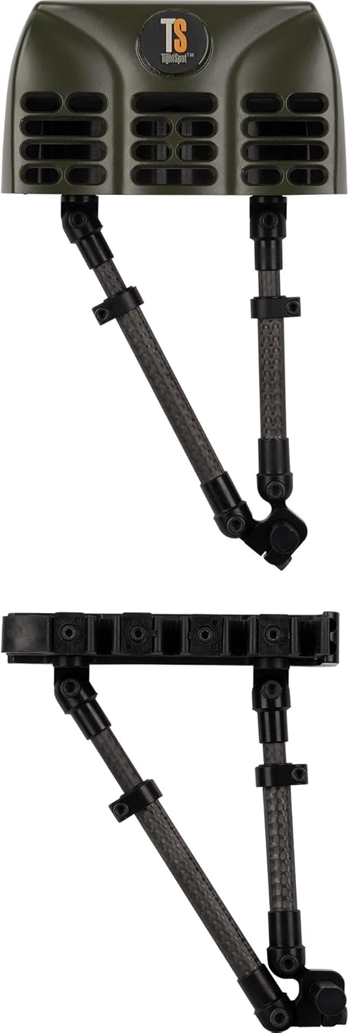 Tightspot Archery Hunting Lightweigh Pivot 2-Piece 5 Arrow Fully Adjustable Quiver Lite, O.D. Green, RH