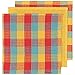 Now Designs Check Dishcloth Set, Cotton, Lemon