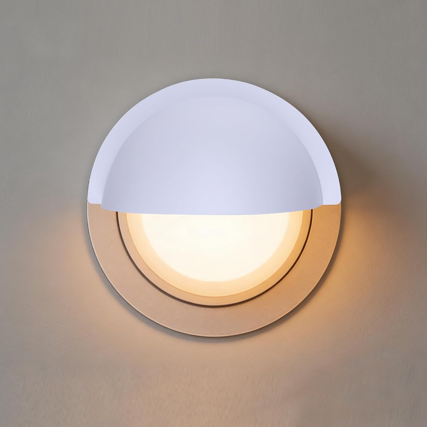 Recessed Light Shade, Glare Blocker & Light Diffuser Covers with Super Strong Double-Sided Tape, Easy Installation, White, 4Packs (no transparent)