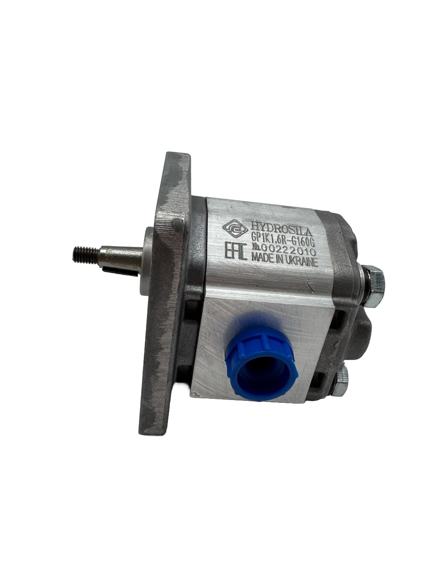 Bomba Hidraulica, 2,4 L/min (16 cc/rev), 250 Bar, Eje Cónico 1:8, Puertos Bridados GAS (BSP), Montaje Europeo Marca Hydrosila. Bomba para Tractor, Bomba para prensa Hidráulica