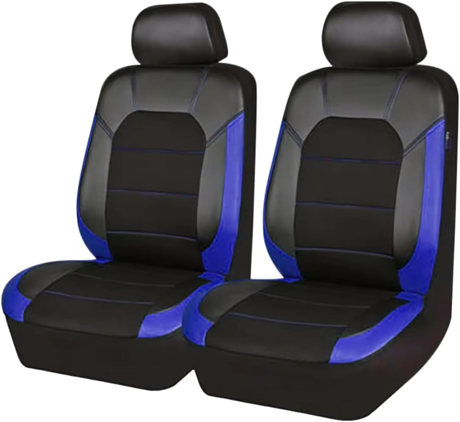 2Pcs Housse Siege Voiture pour Citroen e-C3/e-C4/e-Berlingo/e-SpaceTourer Berlingo/SpaceTourer, Confortable Respirant Protection Couvre Sieges siège Avant Protections Accessoires,Blue