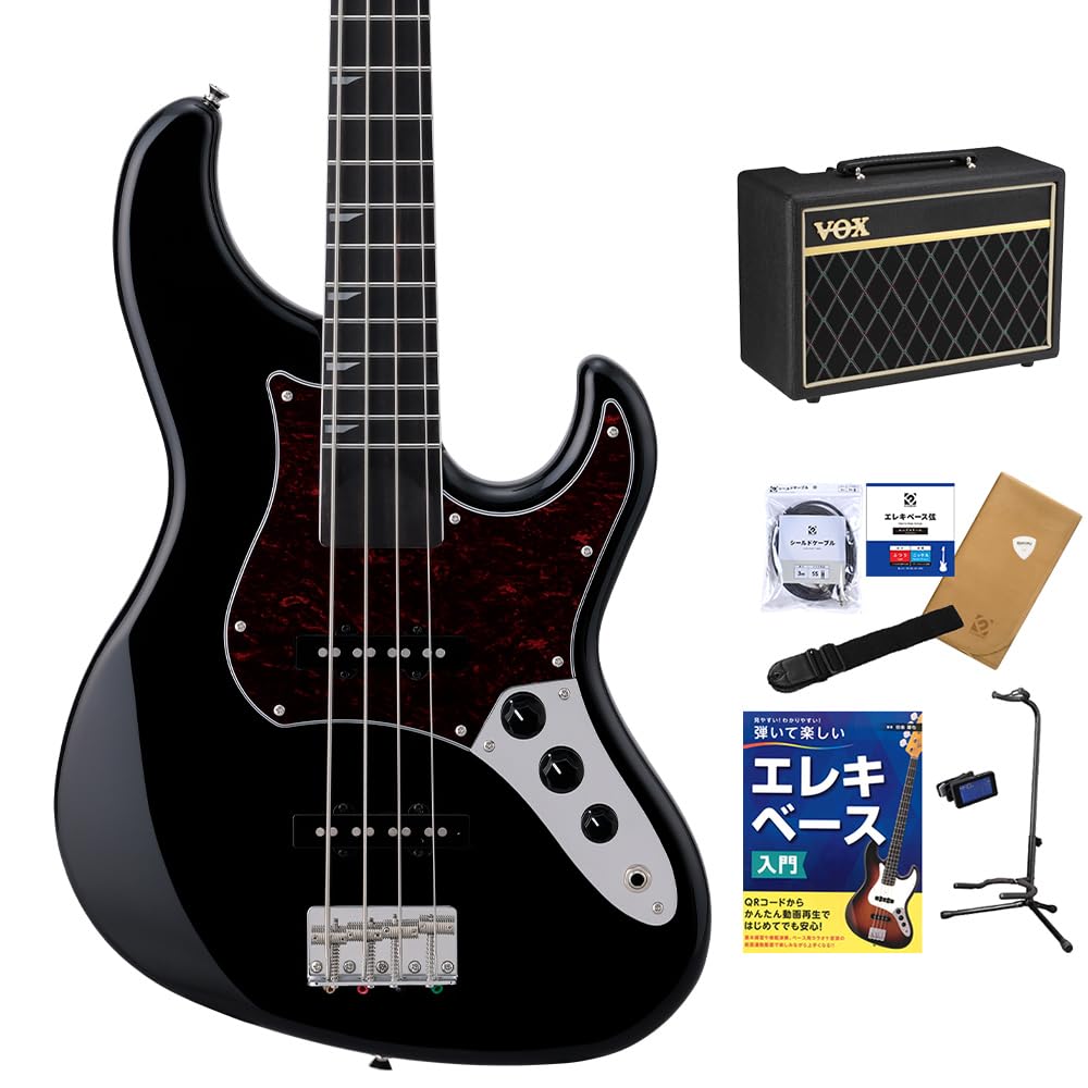 Amazon | Ryoga VAL-BASS Black ベース初心者11点セット【VOXアンプ