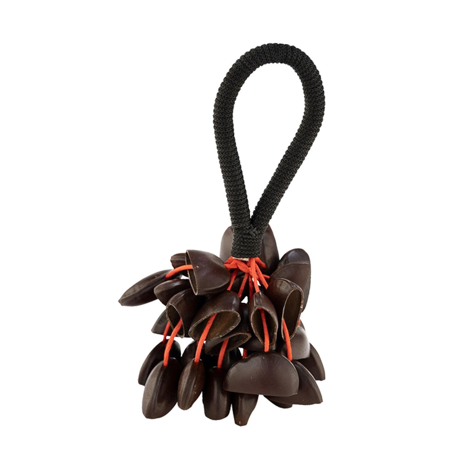 Shell Nut Shaker Percussion Instrument à Main En Bois Noix Naturelle Maracas Clochette Éducative Adaptée pour Enfants Enseignants Décoration Intérieur, D