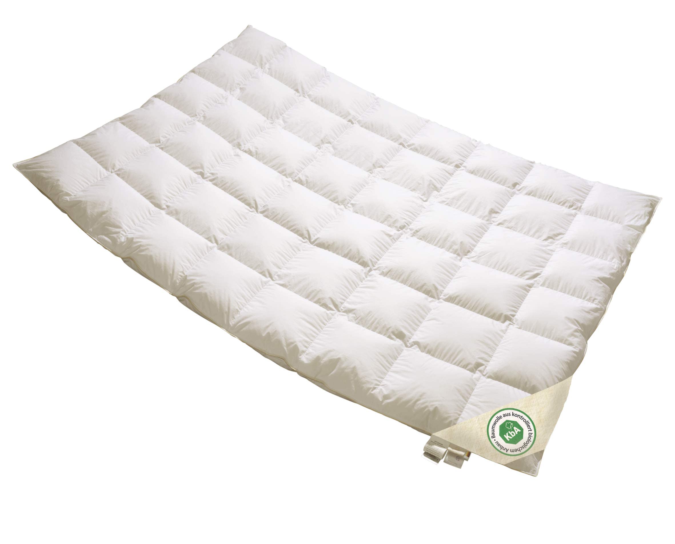 VitaSchlaf Bio Luxe KBA - Piumino estivo, 100% piumino, qualità tedesca