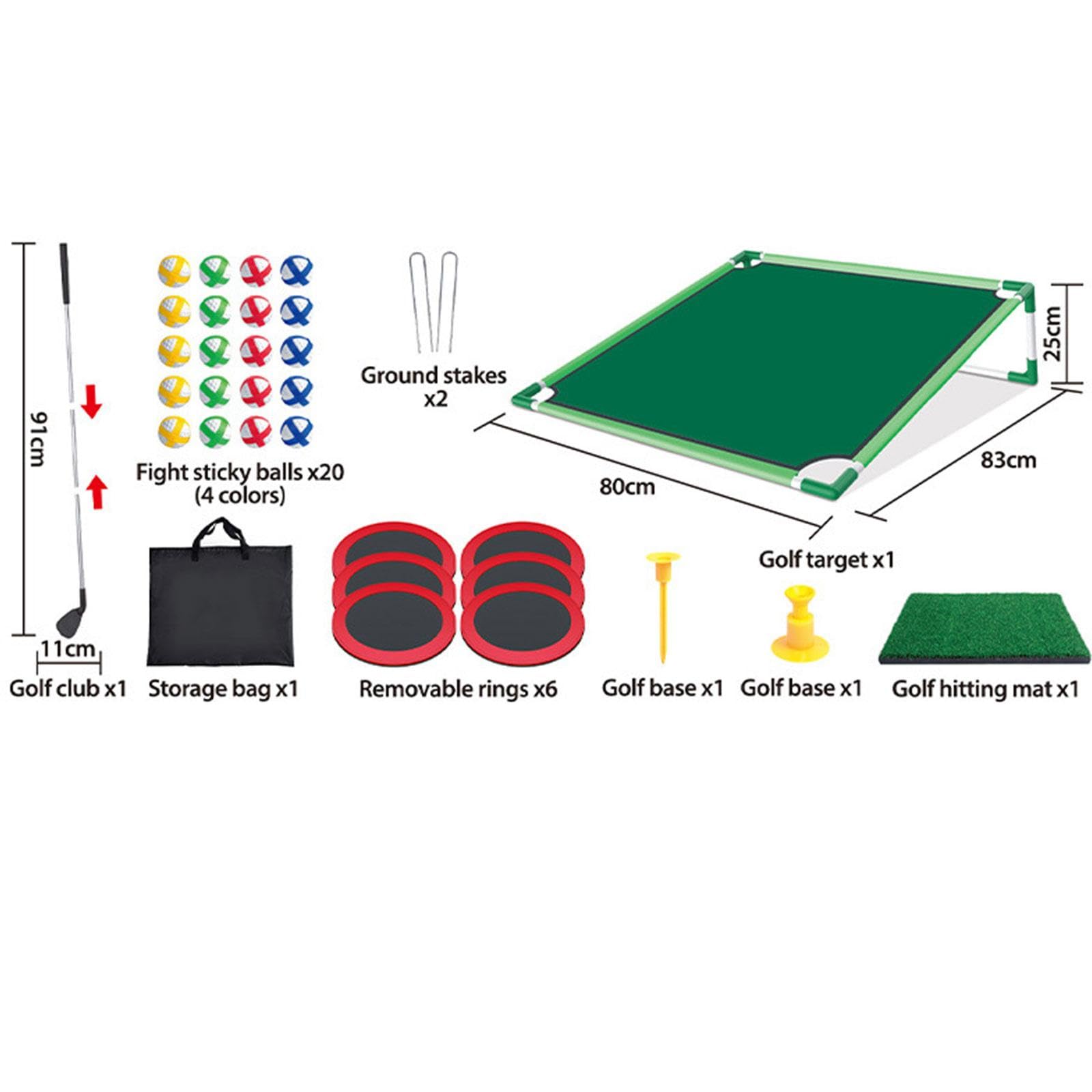 Set da Putting Bambini, Giochi All'aperto per Feste, Strumento di Allenamento per La Pratica del Putting Golf per Feste, Rack Singolo