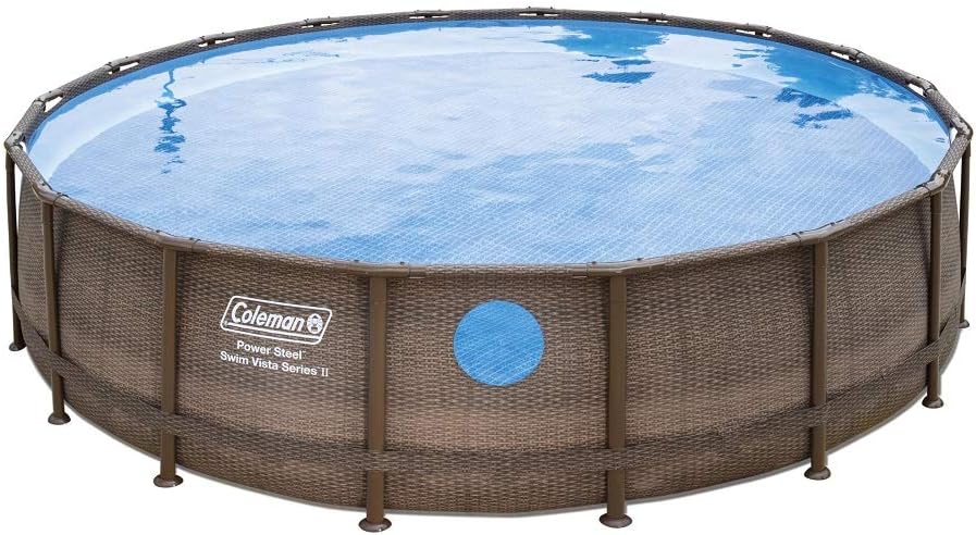 Coleman 18' x 48'' Power Steel Swim Vista Series II Swimming Pool Metal Frame