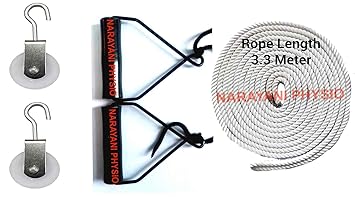 PHYSIO Pulley and Rope Hand Shoulder Exerciser |Frozen Shoulder Exercise Kit Black|