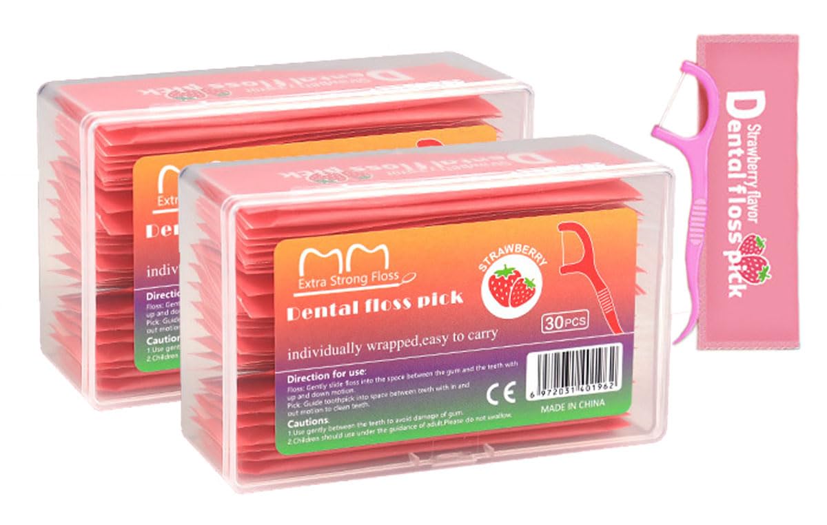 Floss Gang Fruit Flavor Individual Package Ultra Fine Adult Dental Floss Portable Individual Package (2)