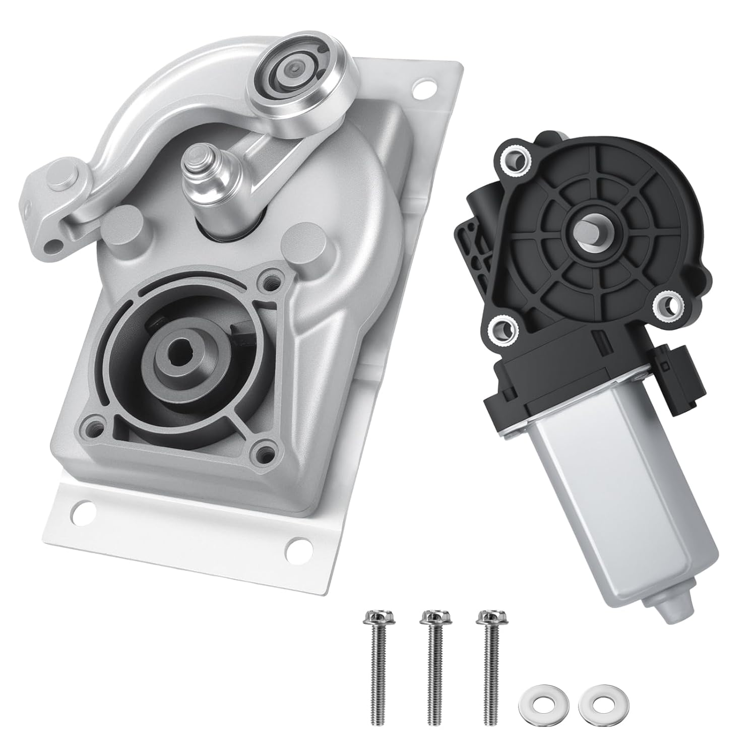 379160 RV Gearbox Linkage & Motor Kit Compatible with Kwikee Electric Steps Series 22 32 40, Replace 676061 1101428 366043 379147 2141001, Heavy Duty RV Entry Step Motor with Linkage A & Hardware