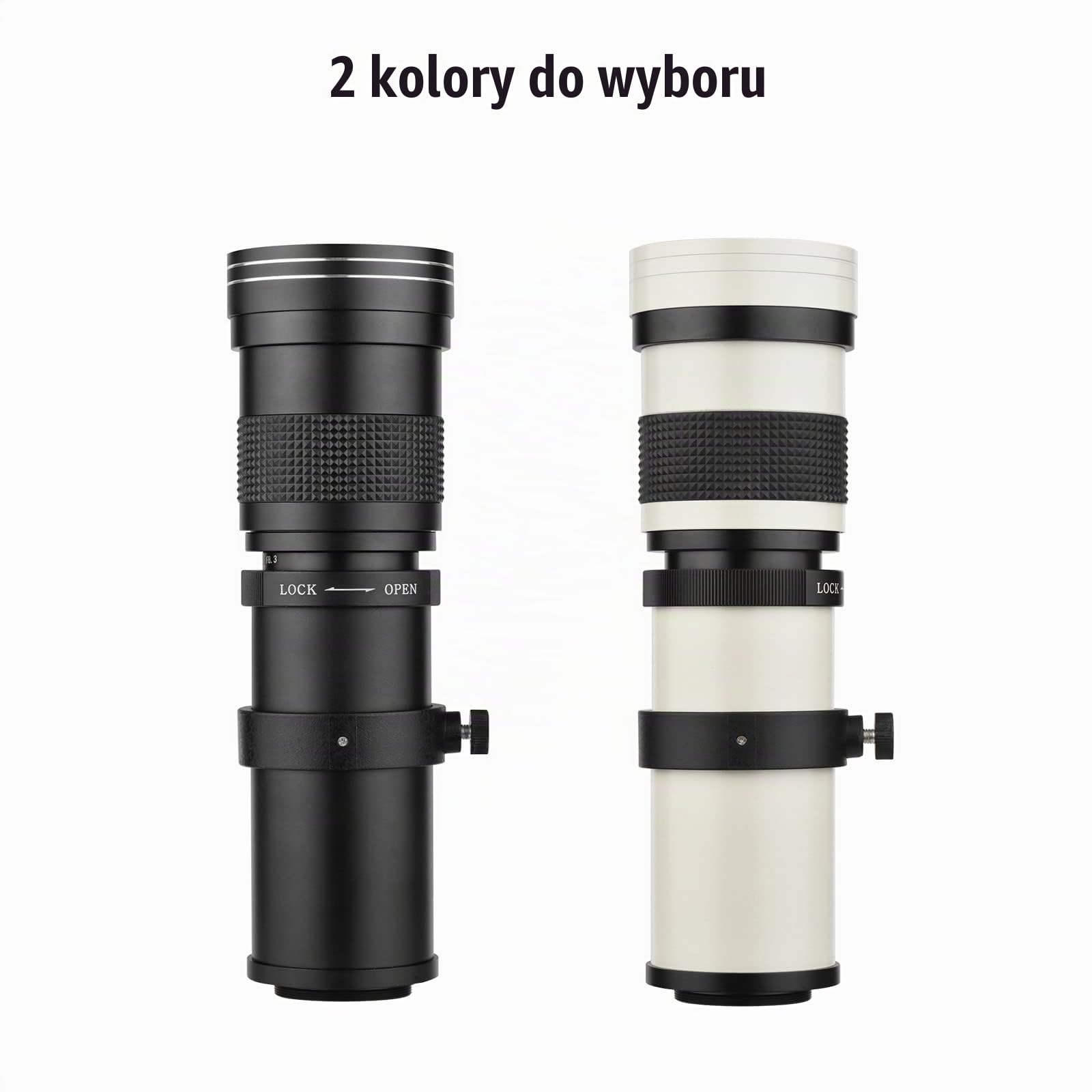 keppy Aparat MF Super Teleobiektyw Zoom F/8,3-16 420-800 mm mocowanie T z pierścieniem adaptera, uniwersalny zamiennik gwintu 1/4 do aparatów EF-Mount 80D, 77D, 70D, 60D, 60Da 50D, 7D, 6D,