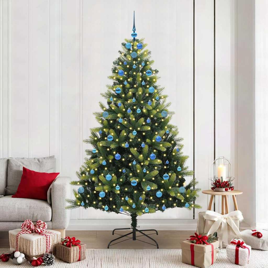 Sapin artificiel en silicone flexible 210 cm branches PE/PVC