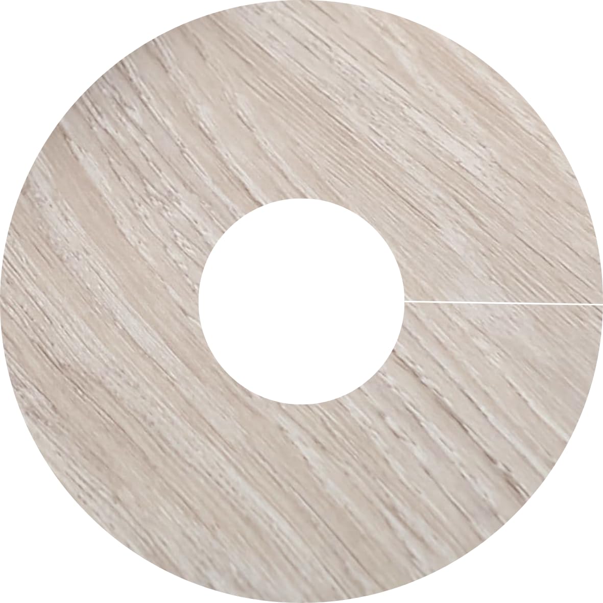 Self-Adhesive Radiator Pipe Covers, Collars, Surrounds, Rose 15mm for Laminate, Engineered, Vinyl Flooring (Washed Light Oak) — image 1