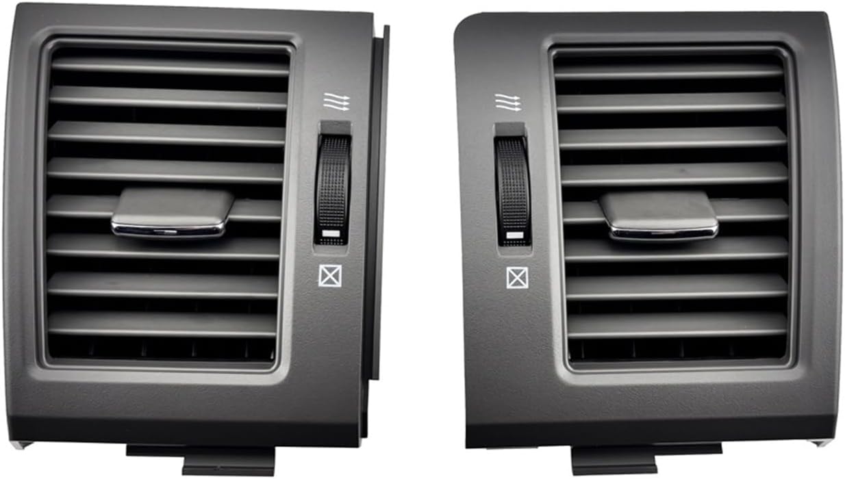 Car Dashboard Middle A/C Air Conditioner Outlet Assembly Fit for Toyota Land Cruiser LC200 2008-2013 Conditioning Vents(Silver-Middle)