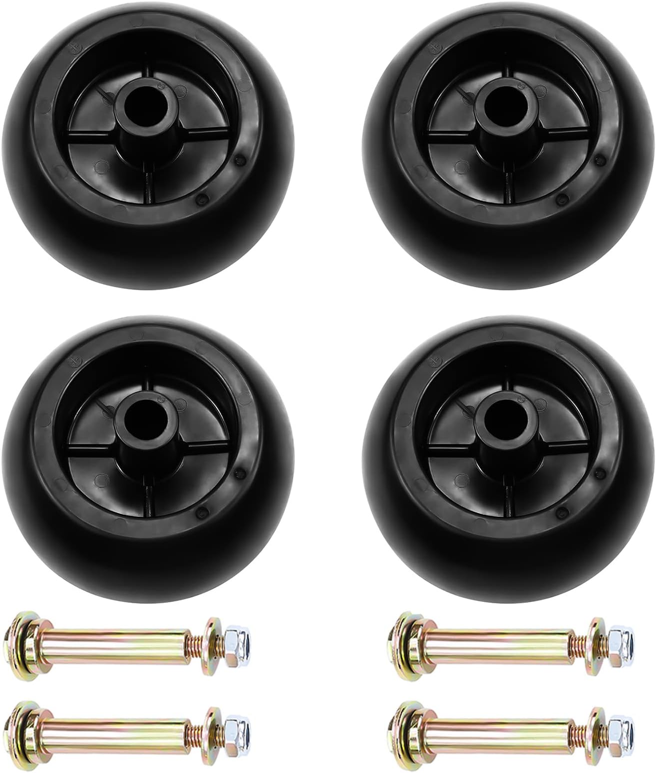 Lawn Mower Anti Scalp Deck Wheel Kit Set of 4 Compatible