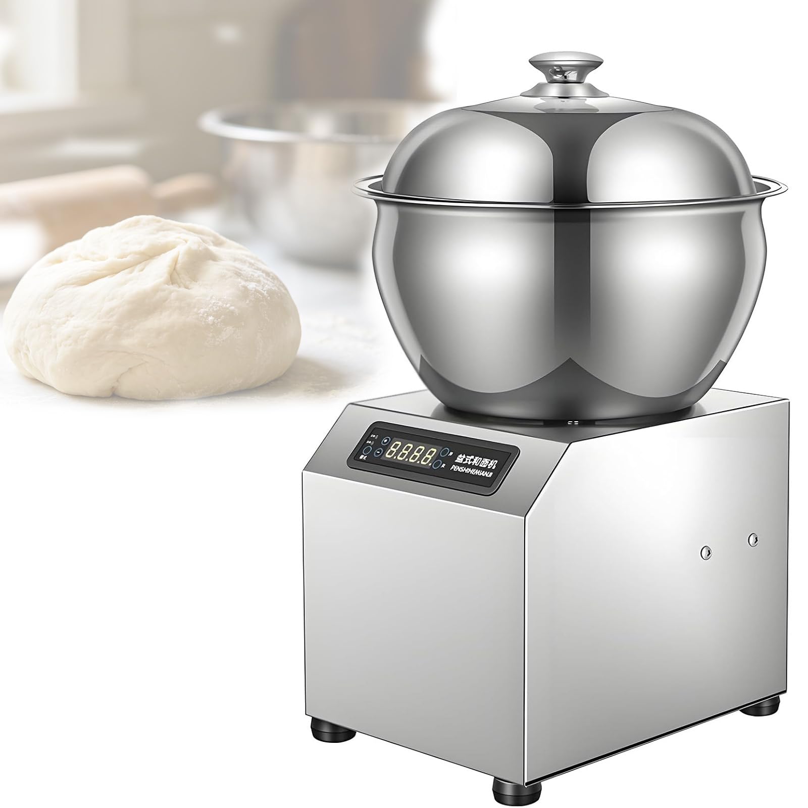 Impastatrice Professionale Da 1800 W, Impastatrice Elettrica A Spirale Per Impieghi Gravosi Da 5 Kg/8 Kg, Macchina Per Impastare La Farina Con Controllo Touch, Timer Da 0 A 30 Minuti, Per 5kg
