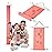 Growscroll Classic Kids Growth Chart for Wall - Unique Height Chart for Boys & Girls - Handcrafted Using Canvas & Hard Types of Wood - Makes A Great Collectible Or Family Heirloom - Coral