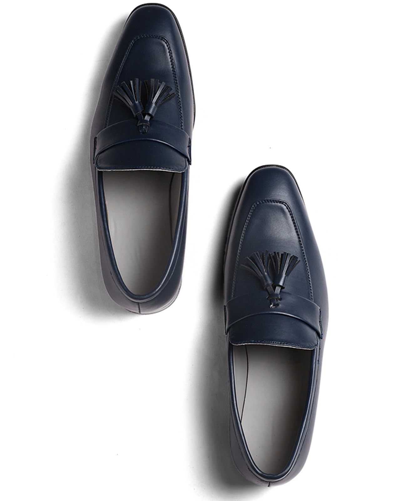 A Big Indian StorySolid Vegan Leather Tassel Loafers Shoes for Men | Formal/Semi-Formal Apple Leather Shoe for All Day Comfort | Stylish Shoes for Office & Work for Boys & Men | Indigo