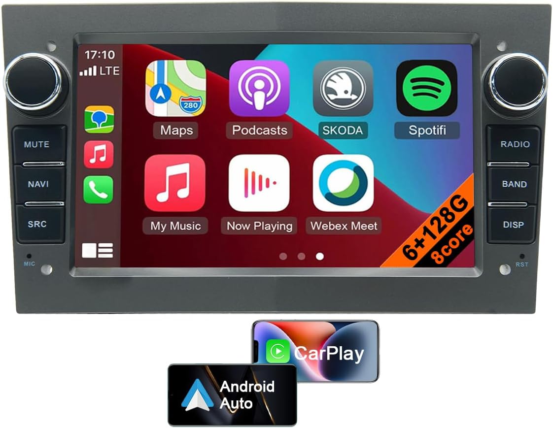 Android Autoradio Mit Wireless Carplay Für Opel Astra J/Buick Excelle GT (2010-2014) - 7 Zoll Touchscreen