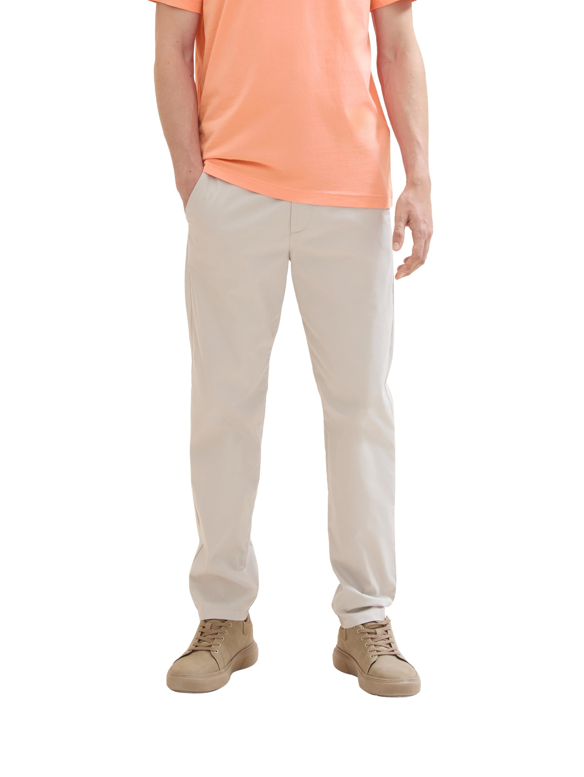 TOM TAILOR Denim Men's Regular Tapered Fit Chino Trousers
