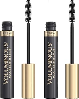 L’Oréal Paris Makeup Voluminous Original Waterproof Mascara, Black, 0.28 Fl Oz (Pack of 2)