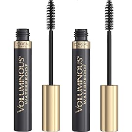 LOral Paris Makeup Voluminous Original Waterproof Mascara, Black, 0.28 Fl Oz (Pack of 2)