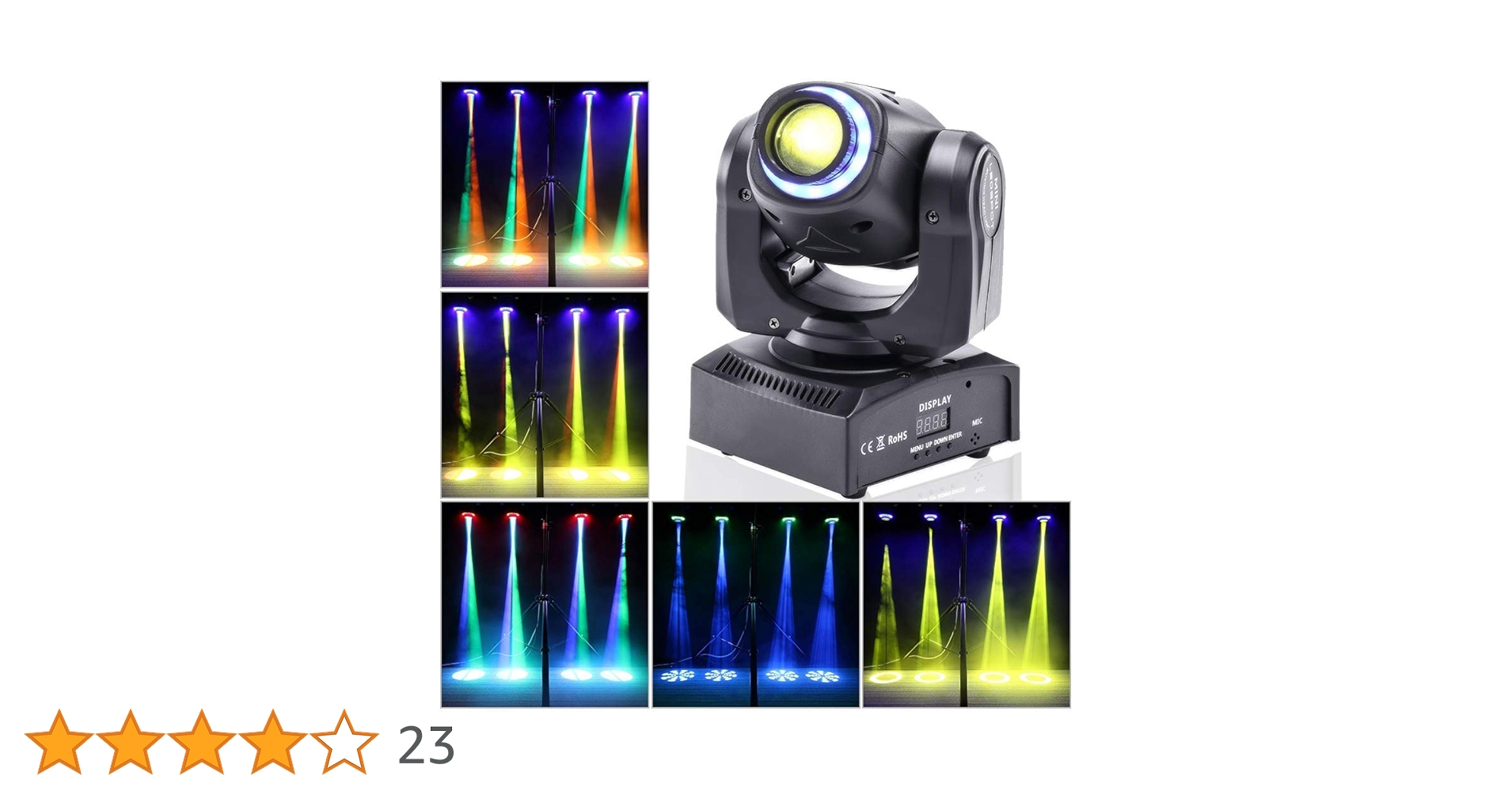 Amazon | U`King 50W ムービングヘッドライト ステージライト