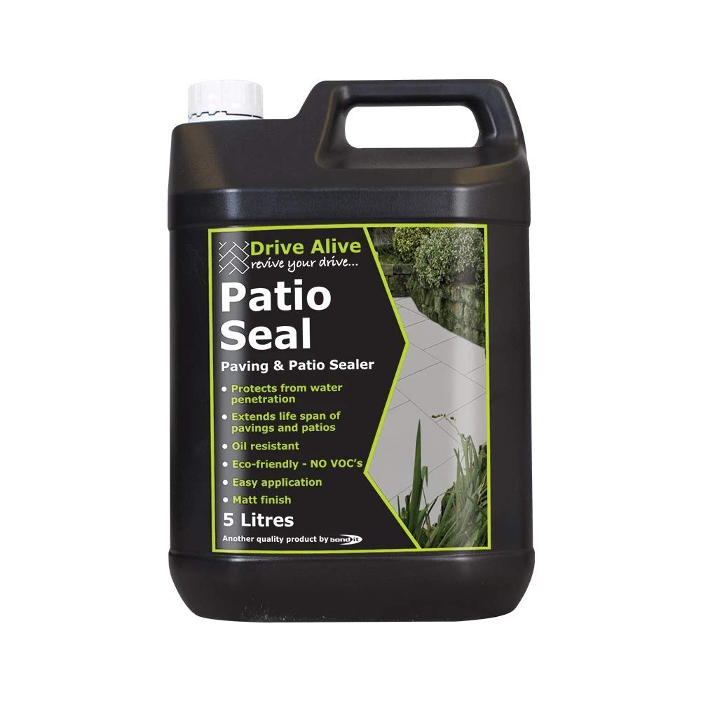 Bond It Builders Complete Patio Seal - Paving And Patio Sealer - Clear Liquid -- 5 Litre