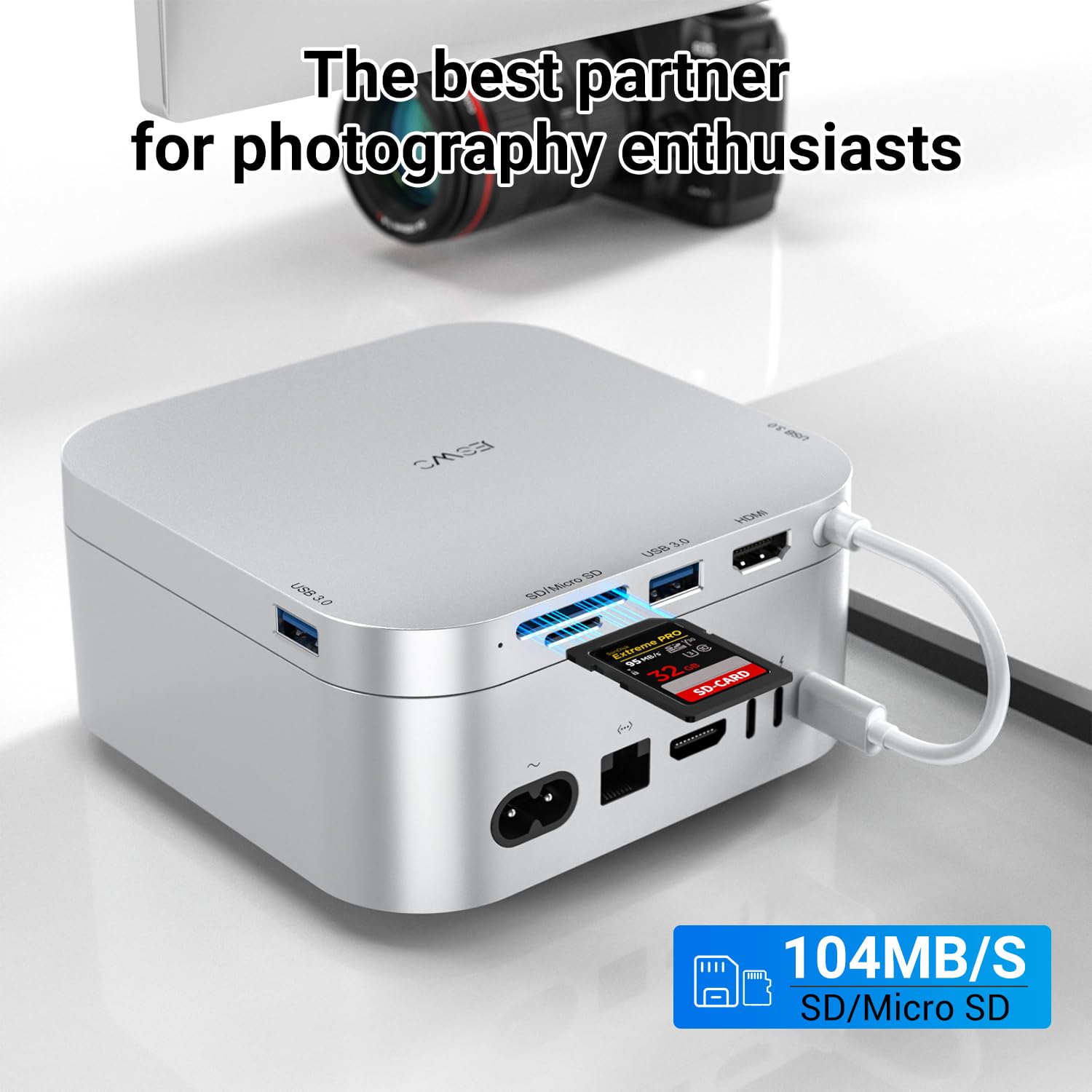 Amazon.com: USB-C Dock for Mac mini M4 – 4K HDMI, 5Gbps USB-A, USB