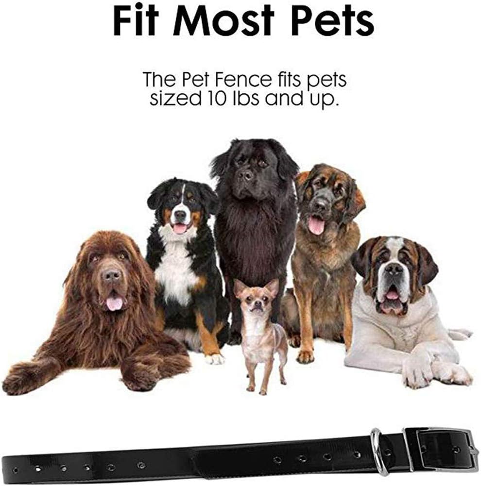 Wireless Dog Fence System,Electric Dog Fence,Safe Containment System for All Dogs and Pets,with Waterproof and Rechargeable Dogs Training Collar,3dogs