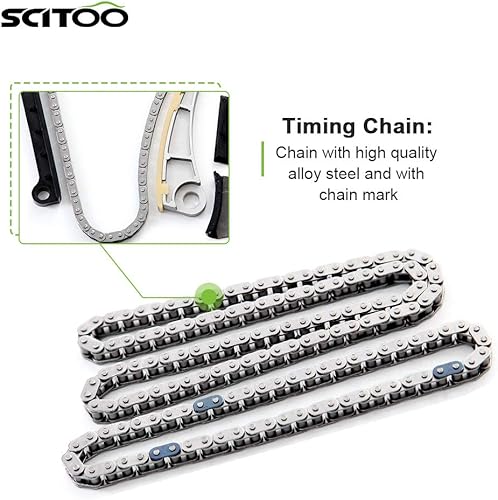 Miniatura 5 de SCITOO Kit de cadena de distribución del motor reemplaza para Chevy Tracker para Suzuki Aerio para Suzuki Esteem para Suzuki Sidekick para Suzuki