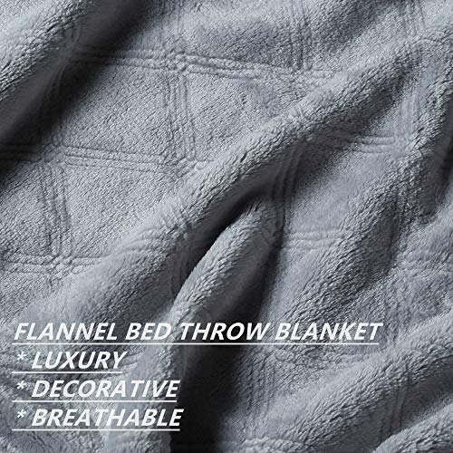Crevent Comfy Small Plush Flannel Fleece Throw Blanket For Infant Girls And Boys/Kids/Toddlers Spring Summer All Seasons(30"X40" Light Grey) #TOP2