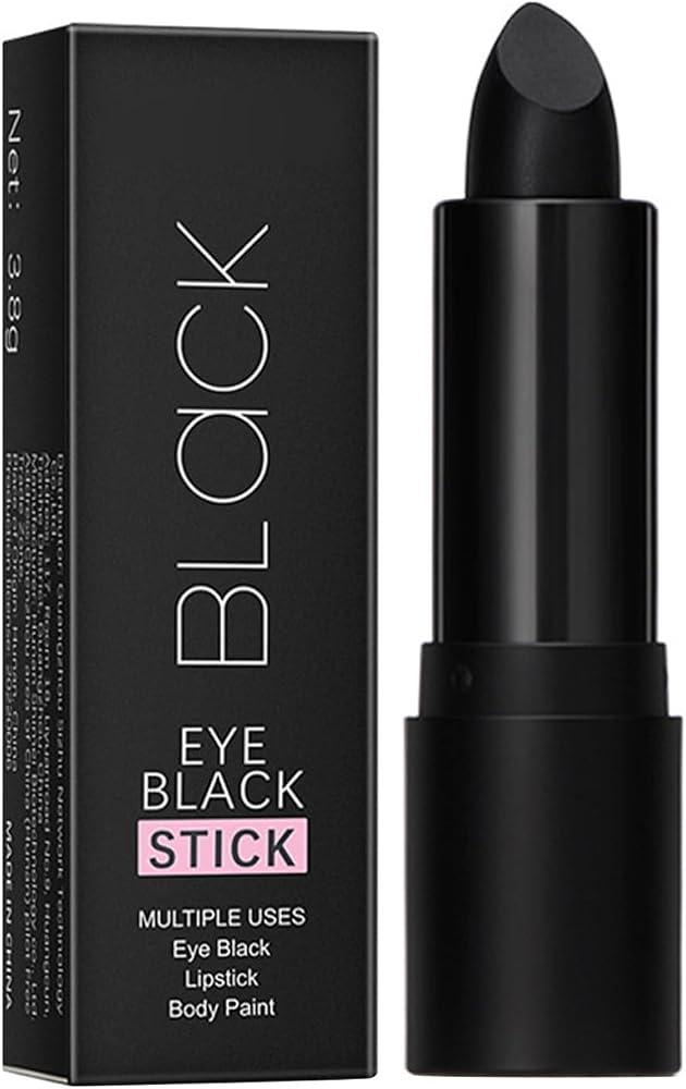 Moily 1Pc Multi-Use Eye Black Stick – Smooth Creamy Formula, Easy to Apply & Remove, for Halloween Makeup, Kid Face Painting Black One Size — 사진 1