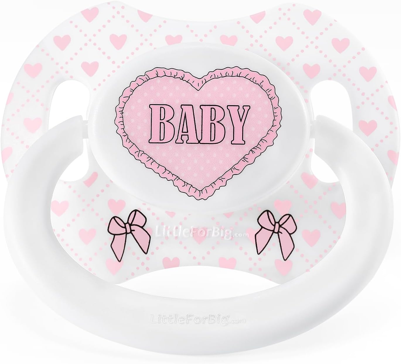 LittleForBig Bigshield Generation-II Adult Sized Printed Pacifier Blushing Baby Pattern