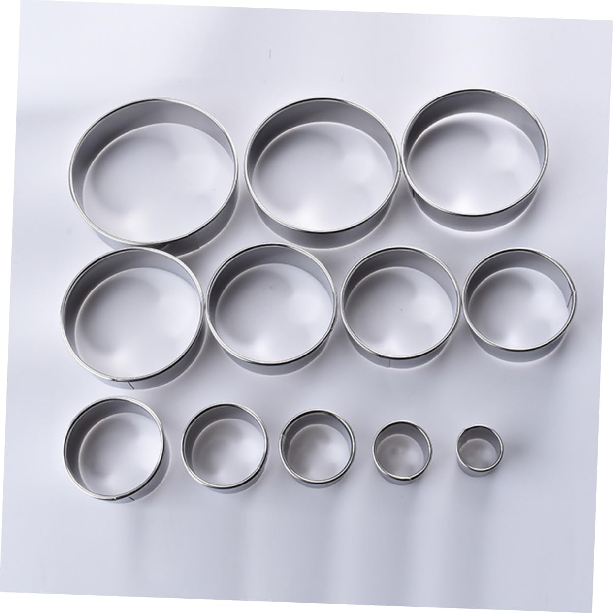 1 Set 12pcs Round Cookie Cutter Cookie Biscuit Cake Cookie Mini Cookie Cutters Donut Can Opener Electric Fondant s Biscuit Cutter Biscuit Mould Dessert Fudge Suite