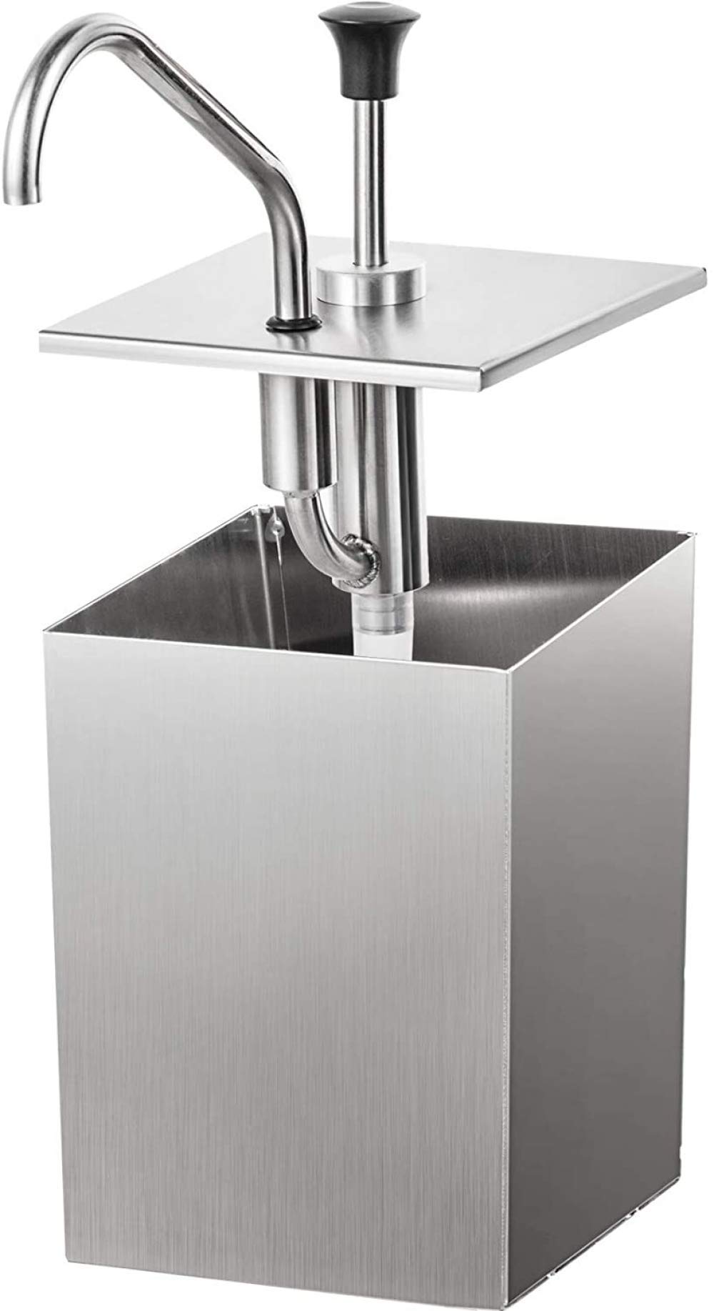 Dispensador de Salsa dispensador de Bomba de Salsa de Acero Inoxidable Comercial 4L para Salsa de Soja, vinagre, Ketchup, etc.