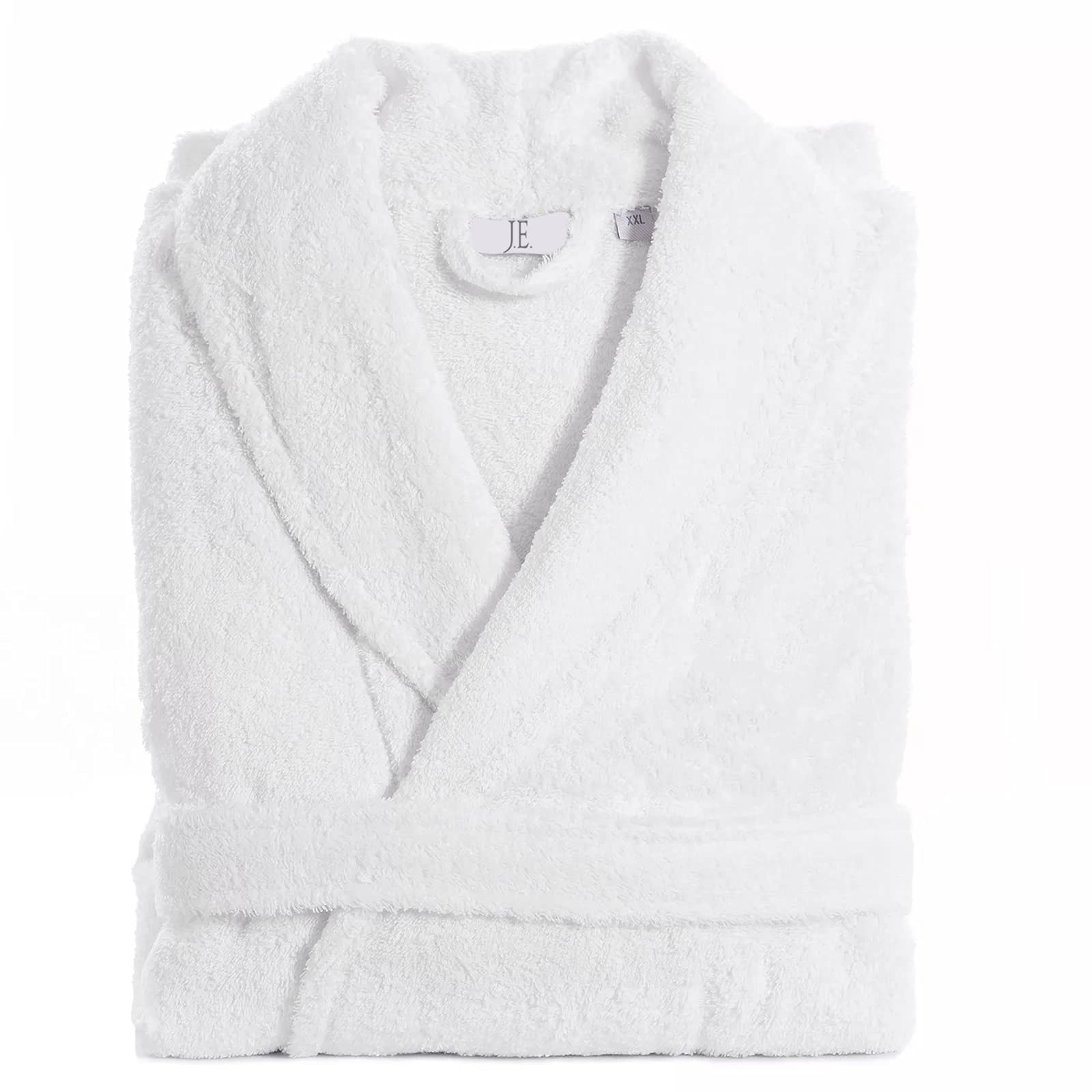 Mens Ladies Unisex Egyptian Cotton Terry Towelling Shawl Collar And Hooded Bathrobe — view 25