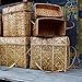 Decorative Cane and Bamboo Basket - traditionally handmade in Bhutan (Small)