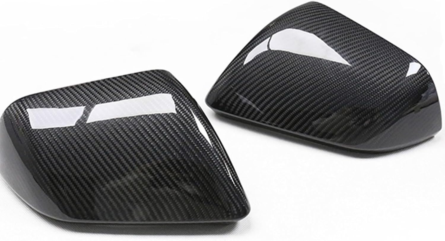 車のバックミラーハウジング For Ford For Mustang 2015-2018 2PCS Carbon Fiber Rea