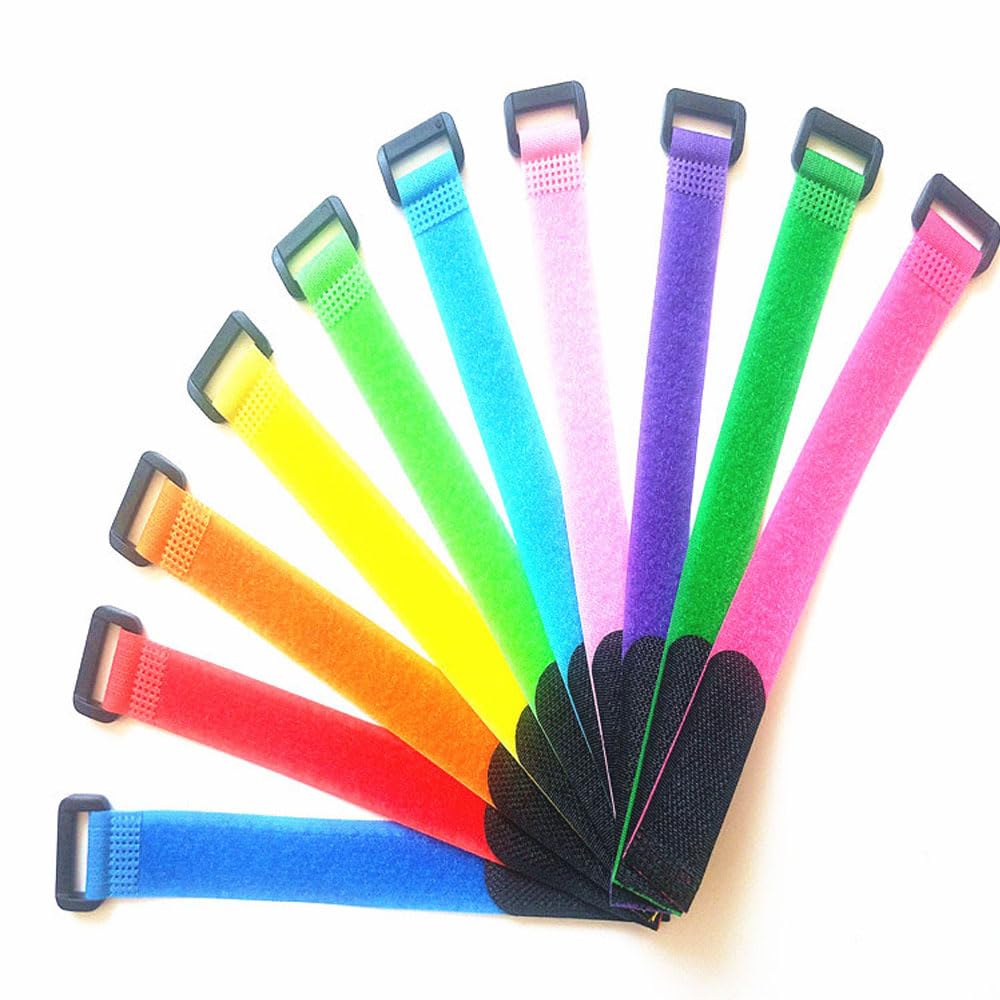 9 correas ajustables para portabicicletas, correas estabilizadoras de rueda de bicicleta, correa reutilizable con agarre de gel para hebilla de rueda de bicicleta, cinta de encuadernación de alambre (3 colores, 1 x 23.6 pulgadas)