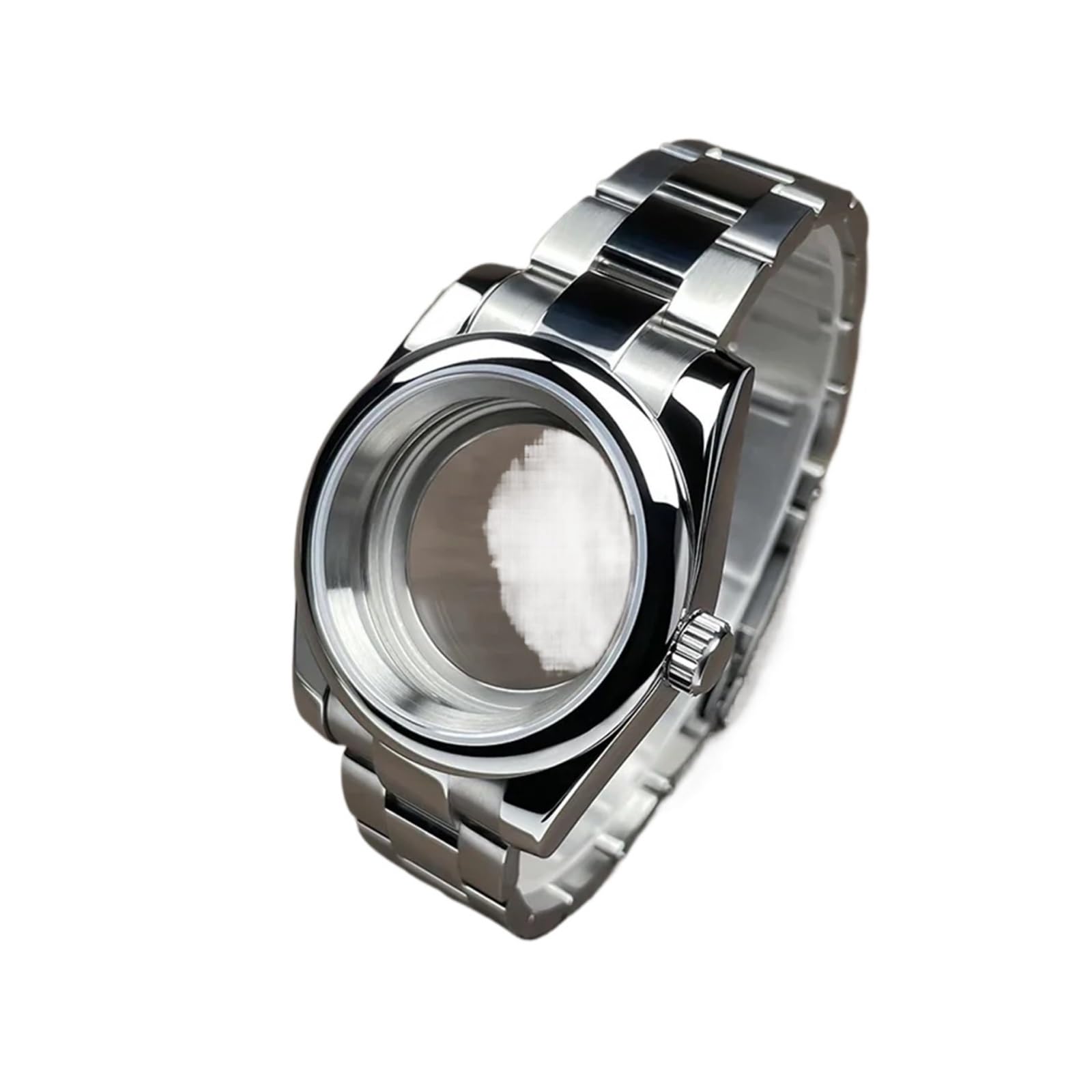 1 Stück 39 mm R-Lünette NH35-Gehäuse Edelstahlarmband Saphirglas Ersatz for Nh35 Nh36-Uhrwerk
