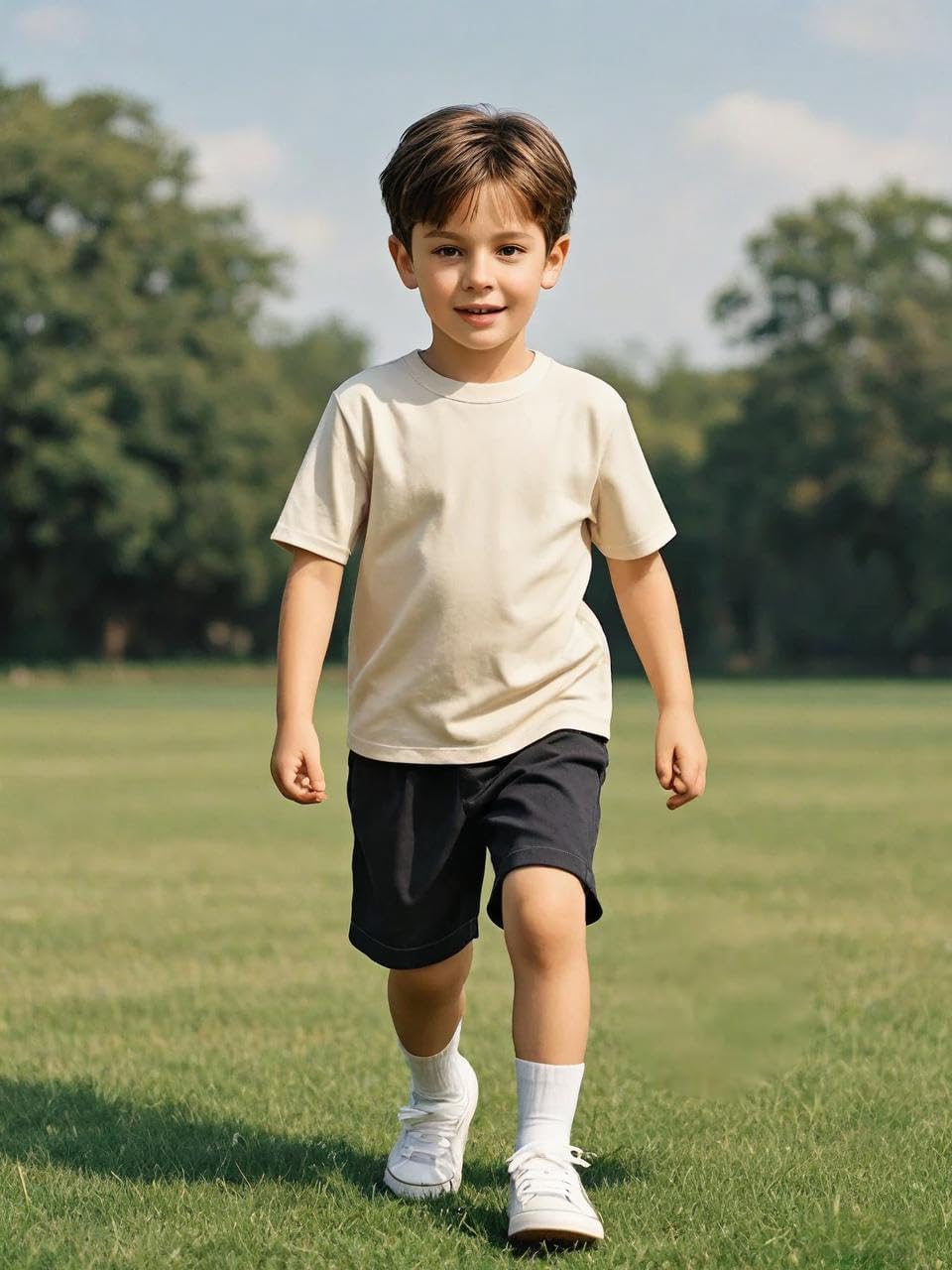 Family Feeling Boys Short Sleeve Summer Crewneck Kids T-Shirts One Piece Girls Tee - Image 2