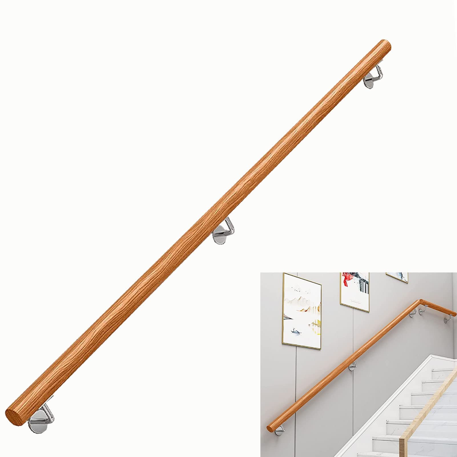 Main courante d'escalier sans barrière pour l'autonomie des aînés