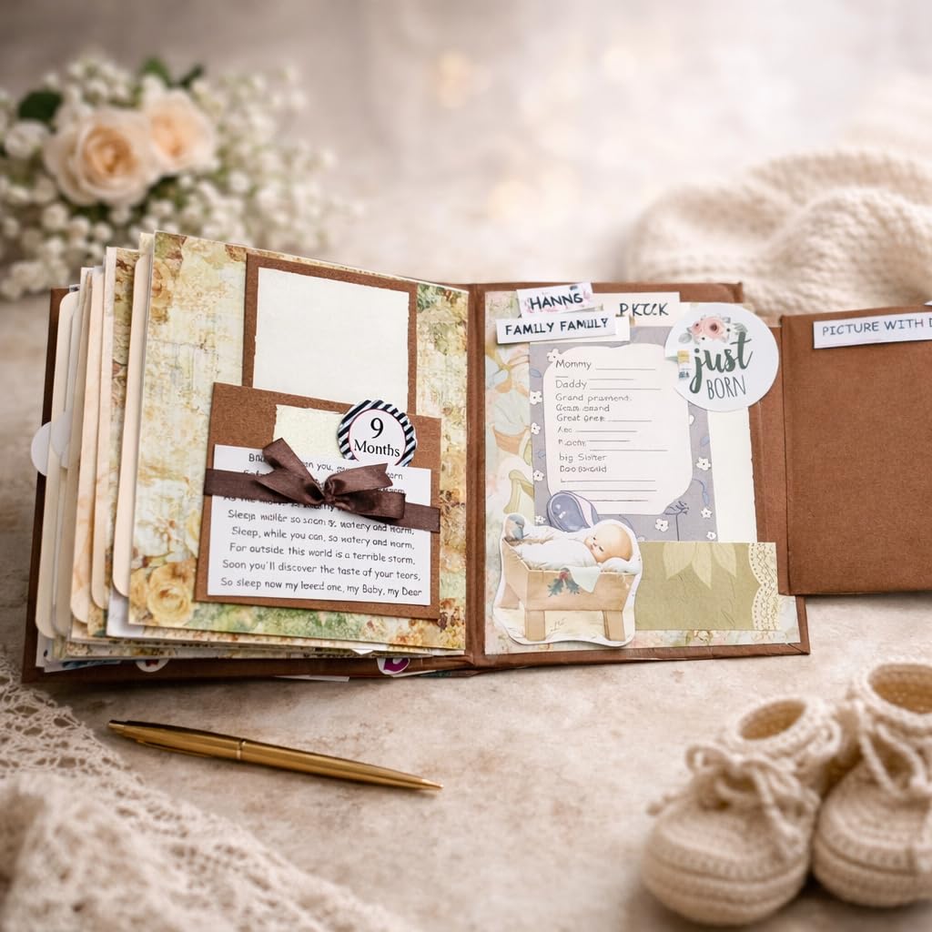 Mom to Be Scrapbook - Pregnancy Journal Album -8