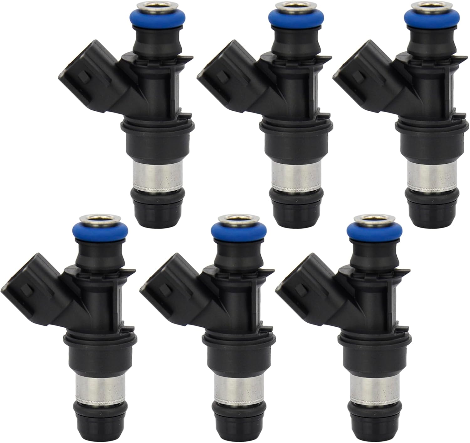 6PCS Fuel Injectors Compatible with Chevrolet 2004-2006 Malibu, 2005-2006 Uplander & Buick 2006-2007 Rendezvous, 2005-2006 Terraza & Pontiac 2005-2006 G6/Montana & Saturn 2005-2006 Relay, 3.5L