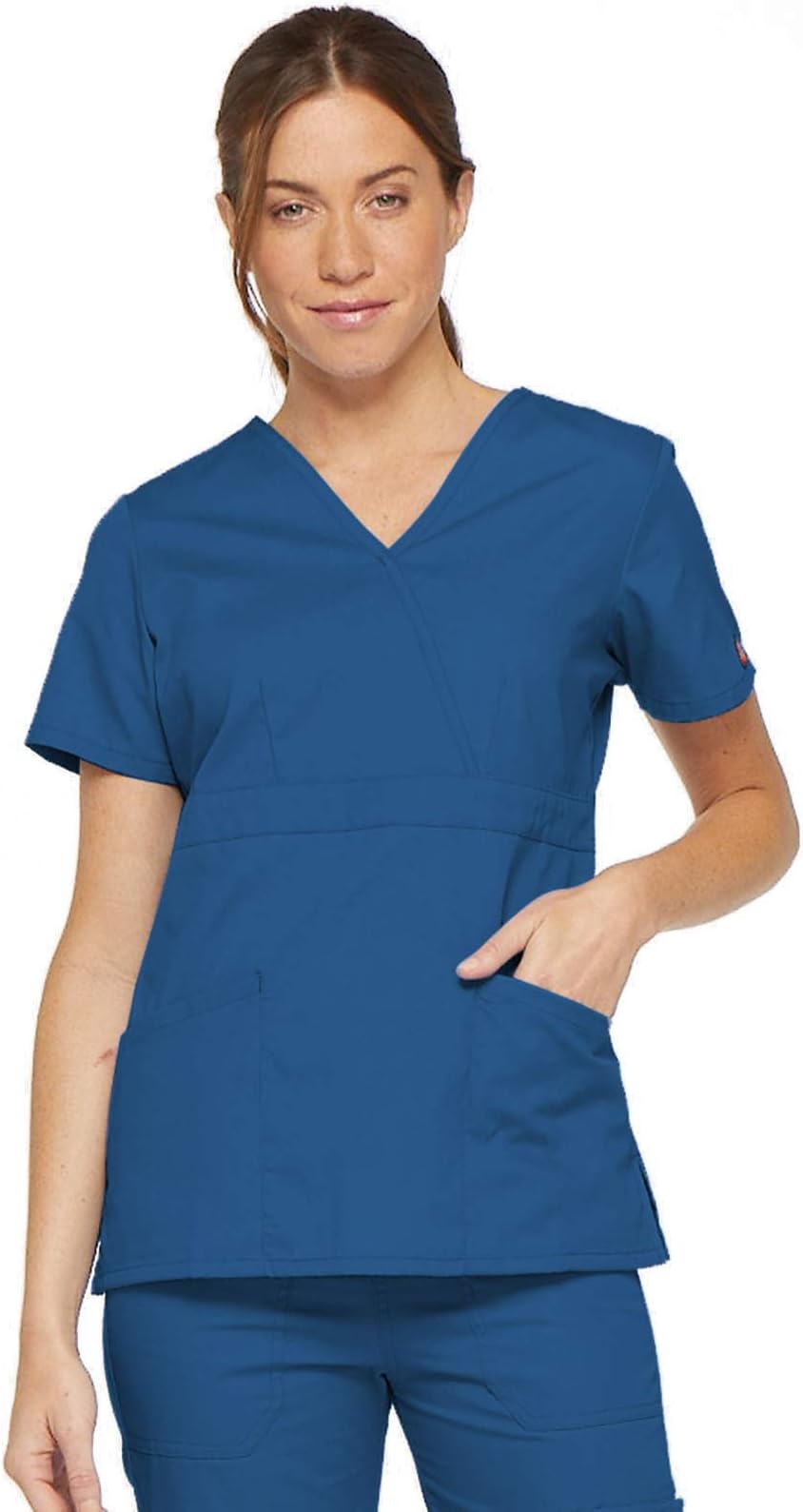 Dickies Women's EDS Signature Mock Wrap Top with Multiple Instrument Loop